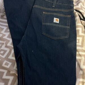 Carhartt Navy Straight Fit Jeans